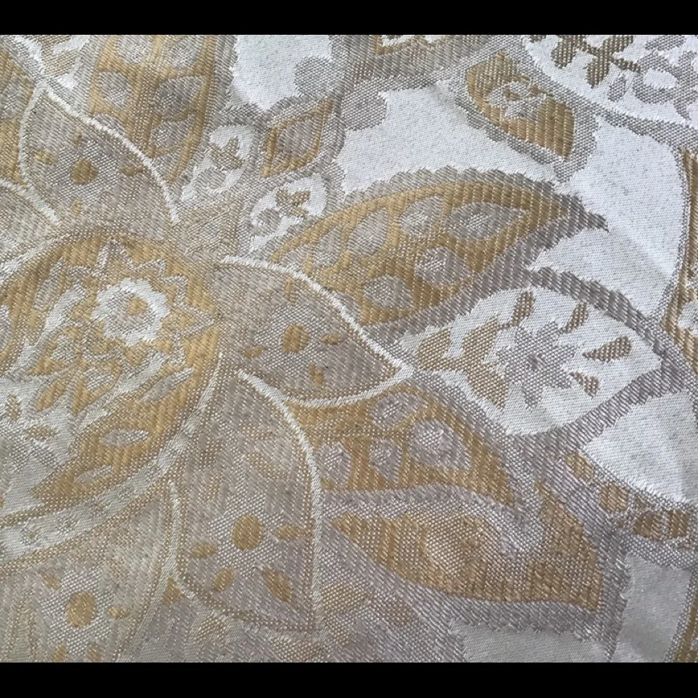 Gold beige print comforter